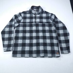 John Wayne Flannel Shirt Mens Large Multicolor Checkered Snap‎ Mock Neck
